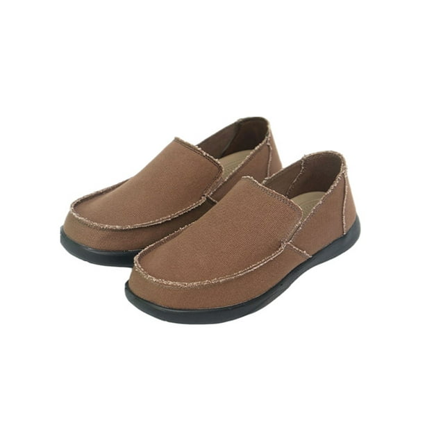 Zapatillas de deporte de lona para hombre zapatos de ancho ancho comodos mocasines planos Ferndule Walmart en linea