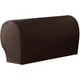thumbnail image 1 of Nvzi Fundas de reposabrazos de piel sintética impermeables, fundas de reposabrazos elásticas vintage para sillas, sofás, sillones, fundas para sofás reclinables, 2 piezas, café oscuro, 1 of 4
