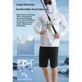 thumbnail image 6 of OwnShow Sunscreen Rash Guard Fishing Shirt for Men Quick-Dry UPF 50 Sun Protection Coat Lure Hooded Mask for Fishing Clothing, 6 of 8