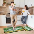 thumbnail image 6 of Dreamtimes Lucky Leaf Clover and Gold Coins Kitchen Rugs Door Mat 2PCS,Carpet Front Entrance Non-Slip Relieve Fatigue Washable Floor Mat for St. Patrick's Day Kitchen Bedroom Porch, 6 of 7
