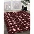 thumbnail image 3 of Ahgly Company Machine Washable Indoor Square Transitional Chocolate Brown Area Rugs, 7' Square, 3 of 7