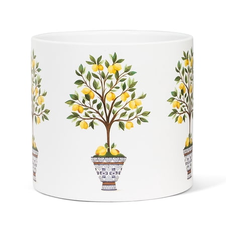 Set of 2 Lemon Tree Large Planter