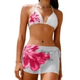 thumbnail image 2 of BRGZLK Womens Bikini Sets 3 Piece Swimsuits Fashion Split High Waisted Tight-Fitting Bathing Suit, 2 of 6
