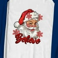 thumbnail image 5 of Joyful Santa Believe Pajama Set – Blue Plaid with Blue Sleeves for Holiday Cheer, Size NB to 6XL with Pet Outfit, 5 of 7