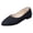 Black, variant on Lace Dress Flat Shoes for Women Ladies Bride Wedding Flower Embroidered Delicated Pointed Toe Low Heels Bridal Dressy Ballet Walking Loafers Black Size 6.5