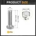 thumbnail image 2 of 2Pack M6-1 x 25mm Left Hand Hex Head Bolt, 304 Stainless Steel Reverse Fully Threaded  Fastener Screws Bolts for Machinery, Automobiles and Construction, 2 of 6