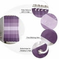 thumbnail image 3 of Purple Ombre Shower Curtain, 72" x 72", Stripe Waterproof Bathroom Curtain Washable Shower Curtain Set with 12 Hooks, 3 of 6