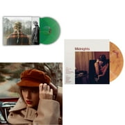 Taylor Swift - Evermore (Translucent Green Vinyl/2LP) & Red (Taylor's Version) (4LP) & Midnights (X) (Blood Moon LP Vinyl)