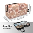 thumbnail image 4 of Goofa Mushrooms2 Printed Toiletry Bag with Handle,Large Capacity Travel Makeup Cosmetic Bag for Women, Carry on Airport Airline Compliant Bag, 4 of 9