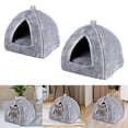 thumbnail image 1 of Cama nido,Casa de cama grande para mascotas suave con suministros de calentador de almohadillas,Casa cálida de invierno Cómodo nido antideslizante,Caseta para gatos de interior EstiloE Fernando Cama nido, 1 of 8