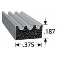thumbnail image 2 of Trim-Lok Multi Purpose Weather Stripping X113HT-25 113 Series; Roll; Black; EPDM Sponge Rubber; -20 Degree Fahrenheit To 158 Degree Fahrenheit Temperature Range; Rectangular; With Adhesive Back, 2 of 2