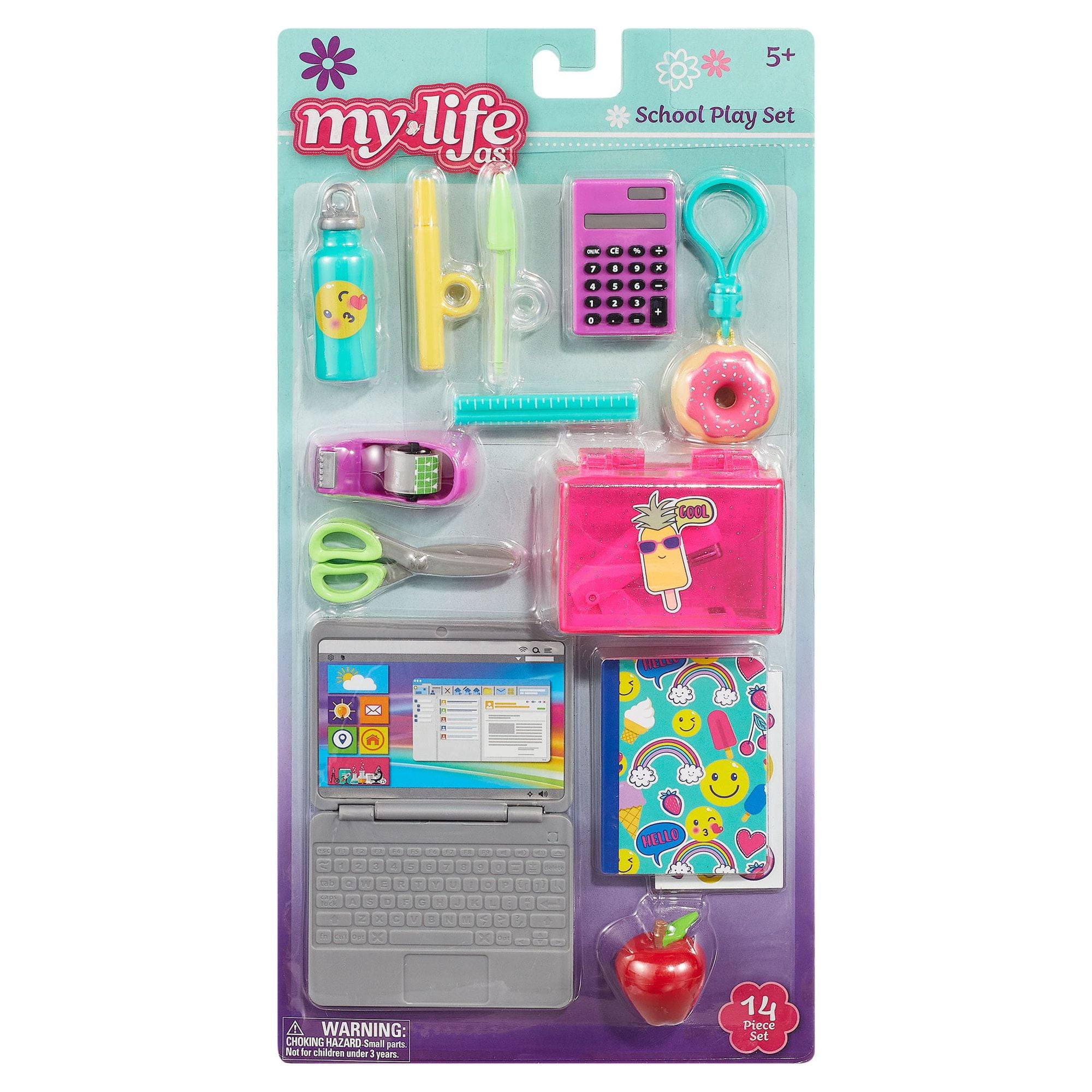 My Life As Lunch Accessories Play Set for 18” Dolls, 11 Pieces