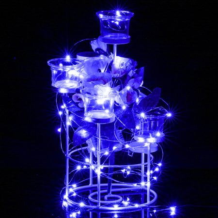 Kohree Fairy String Lights Battery Operated Waterproof 50 LED Blue String Lights 16.4FT with Remove Control 2 Set Kohree Fairy String Lights Battery Operated Waterproof 50 LED Blue String Lights 16.4FT with Remove Control 2 Set