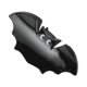 thumbnail image 1 of Ofertas Únicas 1 Pc Clip de Garra Diseño de Murciélago de Halloween Clip para el Cabello Negro, 1 of 5