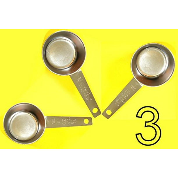 ALAZCO COFFEE MEASURING SCOOP 1/8 CUP Stainless Steel Kitchen Baking