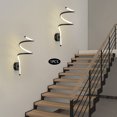 thumbnail image 2 of Modern Indoor White Curved Line Wall Light LED Bedroom Sconce Lighting Reading Lamp Fixtures, 2 of 24