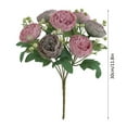 thumbnail image 3 of karymi Artificial Flower Arrangement 30cm Handheld Wedding Bouquet Faux Roses for Home Wall Decor Centerpiece Party Office Shop Home Decor Porch Decor Living Room Decor, 3 of 4