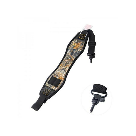Topumt Adjustable Camo Hunt Shooting Rifle Strap Gun Sling Durable Shoulder Padded Strap Outdoor (Best Neoprene Rifle Sling)