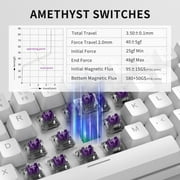 MageGee 60% Rapid Trigger Gaming Keyboard, Hall Effect Magnetic Switch, Actuation Point Adjustable, Hot Swappable RGB Backlit Wired Keyboard with Arrow Keys