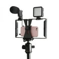 thumbnail image 2 of MasteelfCA Mobile Phone Frame Handheld Camera Holder Smartphone Radio Rig (Black Red), 2 of 8