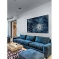 thumbnail image 3 of Marmont Hill - "Blue Floral Burst" Painting Print on Wrapped Canvas, 3 of 7