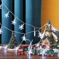 thumbnail image 2 of Copo de nieve luces de hadas de Navidad, 2 piezas 40 luces de hadas LED luces de Navidad al aire libre con pilas para dormitorio interior boda jardín habitación fiesta celebración decoración Adepaton LKX-2082-2, 2 of 7