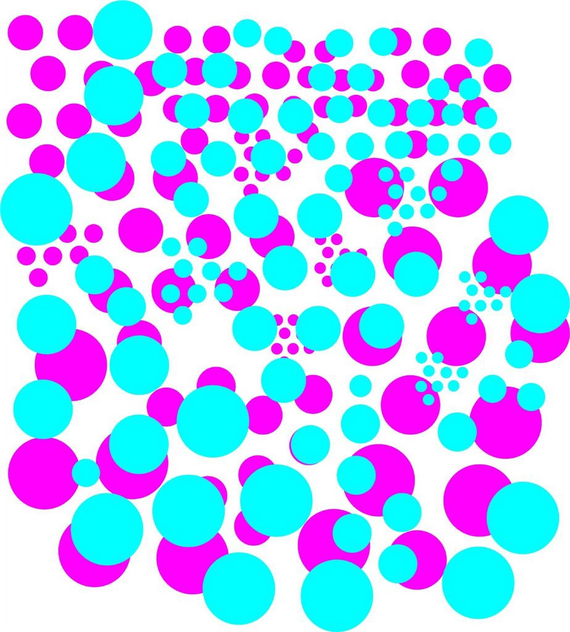 Design With Vinyl Artwork Sheet Of Dots Teal Hot Pink Circle Art Work