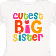 thumbnail image 4 of Inktastic Cutest Big Sister Girls Long Sleeve Baby Bodysuit, 4 of 5