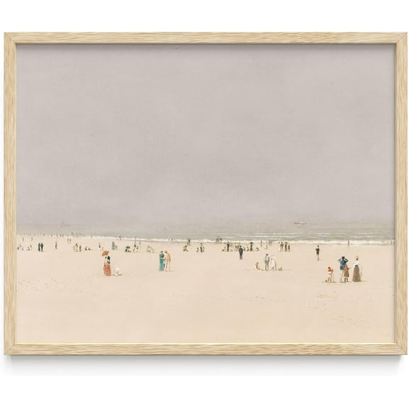 Haus and Hues Beach Scene Wall Art - Art Prints Wall Decor, Vintage Art Paintings for Stylish Wall Decor in Bedrooms, Living Rooms, and Bathrooms (11x14 Unframed)