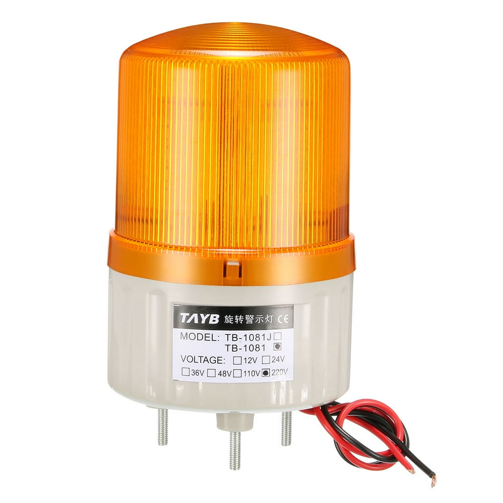 Warning Light Bulb Bright Alarm Lamp Buzzer 90dB AC220V Yellow TB1081