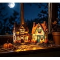 thumbnail image 6 of 2 Pack Fall Harvest Lighted Resin Cottage Figurines, 7.5 Inch LED Light Up Pumpkin & Fruit Harvest House Set for Thanksgiving Autumn Tabletop Home Decor, 6 of 7