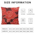 thumbnail image 5 of Nawypu  Red Rose Pillow Cover, Romantic Art Line Drawing Flower Petals Throw Pillowcases Decorative Cushion Cover for Wedding Valentine's Day Engagement Proposal Decor, 5 of 5