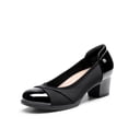 thumbnail image 1 of Zapatos de Tacón Bajo con Plataforma Ancha para Mujer DREAM PAIRS en Negro Talla 8, 1 of 8