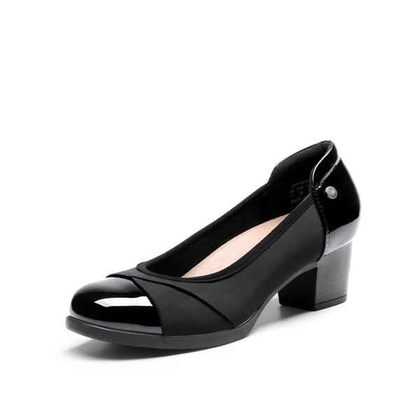 Zapatos de Tacón Bajo para Mujer DREAM PAIRS DWUMPU2507 Negro