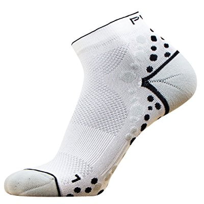 Ultra-Comfortable Running Socks - Anti-Blister Dot Technology, Moisture Wicking (S/M,