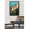 thumbnail image 2 of Lantern Press - Yosemite National Park, California, Yosemite Falls Wall Poster, 22.375" x 34" Framed, 2 of 5