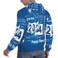 thumbnail image 6 of Uemuo Happy New Year 2024 (4) Pattern Men's Hoodie - Casual Pullover Hoodie with Kangaroo Pocket, Stylish Hooded Sweatshirt for Everyday Wear-4X-Large, 6 of 7
