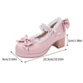 thumbnail image 2 of GOOHOCHY Fashionable Pink High Heeled Shoes for Women with Sturdy PU and Rubber Material, Comfortable Fit Size 7.5, 2 of 8