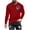 Red, variant on Homenesgenics Winter for Men under $25 Mens Graphic T Shirts Graphic Long Sleeved Top Long Sleeved Round Neck Top/shirt Black S