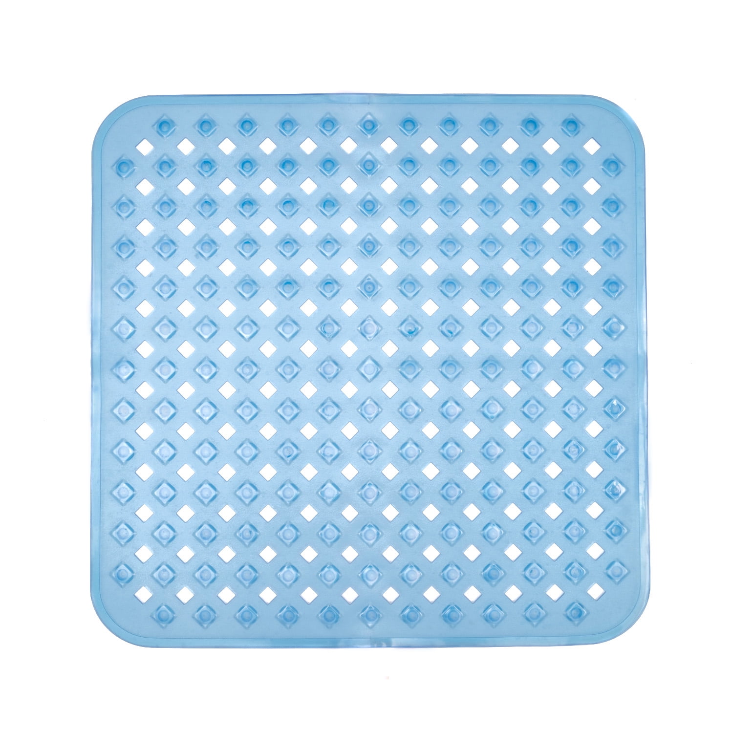 Bathroom Openwork Silicone Non-slip Carpet Shower Floor Mat Household Easy  To Clean Suction Cup Square Mat Shower Mat