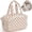 Light Checkerboard, variant on Makeup Bag Travel Toiletry Bag for Women, Wide Open Large Cosmetic Bags Make up Organizer with Handle, Wet Pocket, for Towel Toiletries, Checkerboard