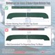 thumbnail image 3 of Funda de almacenamiento para bimini de barco con orificio de luz de lona de poliéster 600D 97"-103" W para 3 arcos 4 arcos verde cazador de 91"-96"W, 3 of 7
