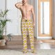 thumbnail image 2 of Fotbe Ducks And Pink Heart Pantalones de Pijama para Hombre, Pantalones de Dormir, Pantalones de Casa con Cintura Ajustable y Bolsillos-Large, 2 of 6
