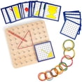 thumbnail image 2 of Juego de geotablas de madera Tablero de geometría Montessori Juguetes de madera para niños, inspirar la imaginación y la creatividad de los niños Adepaton MZQ-0333, 2 of 7
