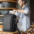thumbnail image 5 of Ryden Mochila para portátil de 17 pulgadas Bolsa impermeable Bolsa de viaje con capa de recarga USB Anti-Mola-yogu, 5 of 5