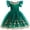 Green, variant on Odeerbi 3-10 Years Toddler Kids Girls Vintage Christmas Tree Embroidered Princess Dress Tulle Ruffle Sleeve Lace Neckline Gown for Birthday Party