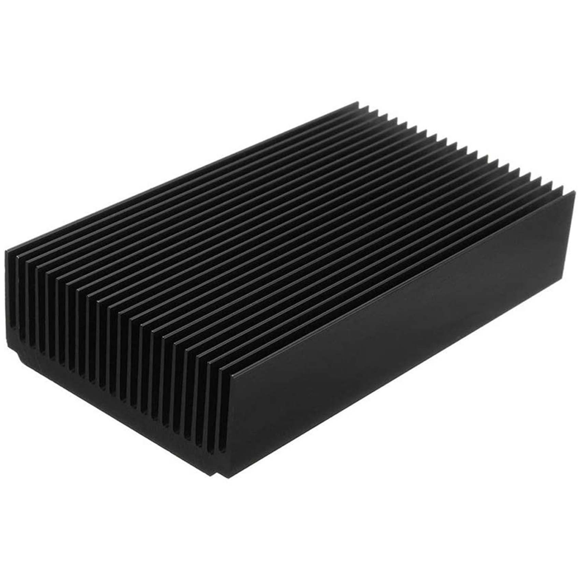 4X Aluminum Heatsink 4.72 x 2.72 x 1.06 Inch /120 x 69 x 27 mm Heat Sink Cooling Black Oxide Radiator 22 Fin