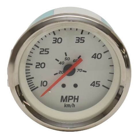 Veethree Boat Speedometer Gauge 70633F | Lido Elite 3 1/4 Inch 45 MPH