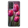 thumbnail image 1 of MUNDAZE Samsung Galaxy A72 Pink Tulip Flowers Floral Shockproof Clear Hybrid Protective Phone Case Cover, 1 of 5