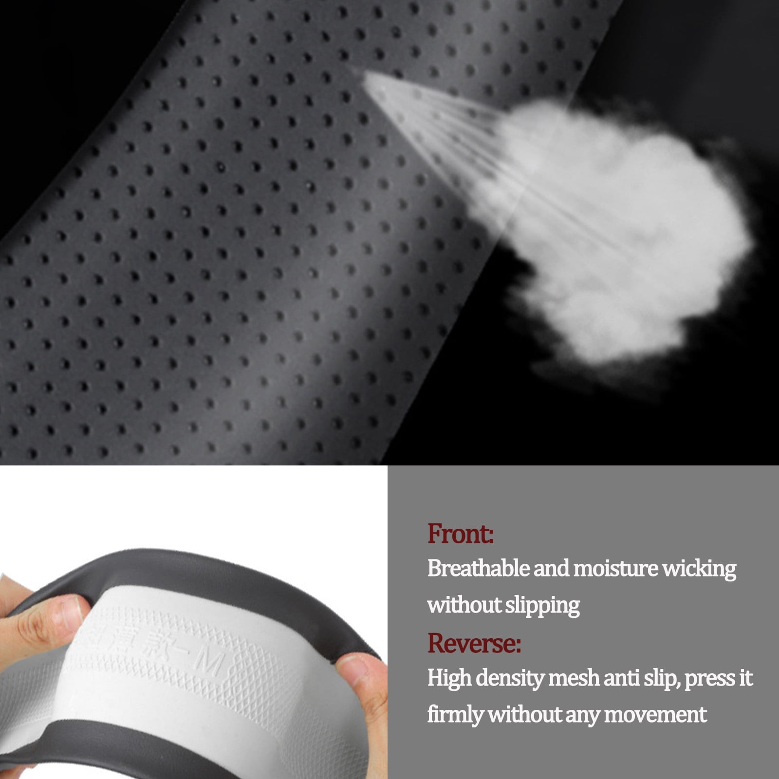 Car Steering Wheel Cover, Wheel Cover Protector, Anti-Slip, Breathable, Full Surround Universal Car Accessory For Tesla Model 3 For Model Y For Model S For Model X-[Type D]Model 3